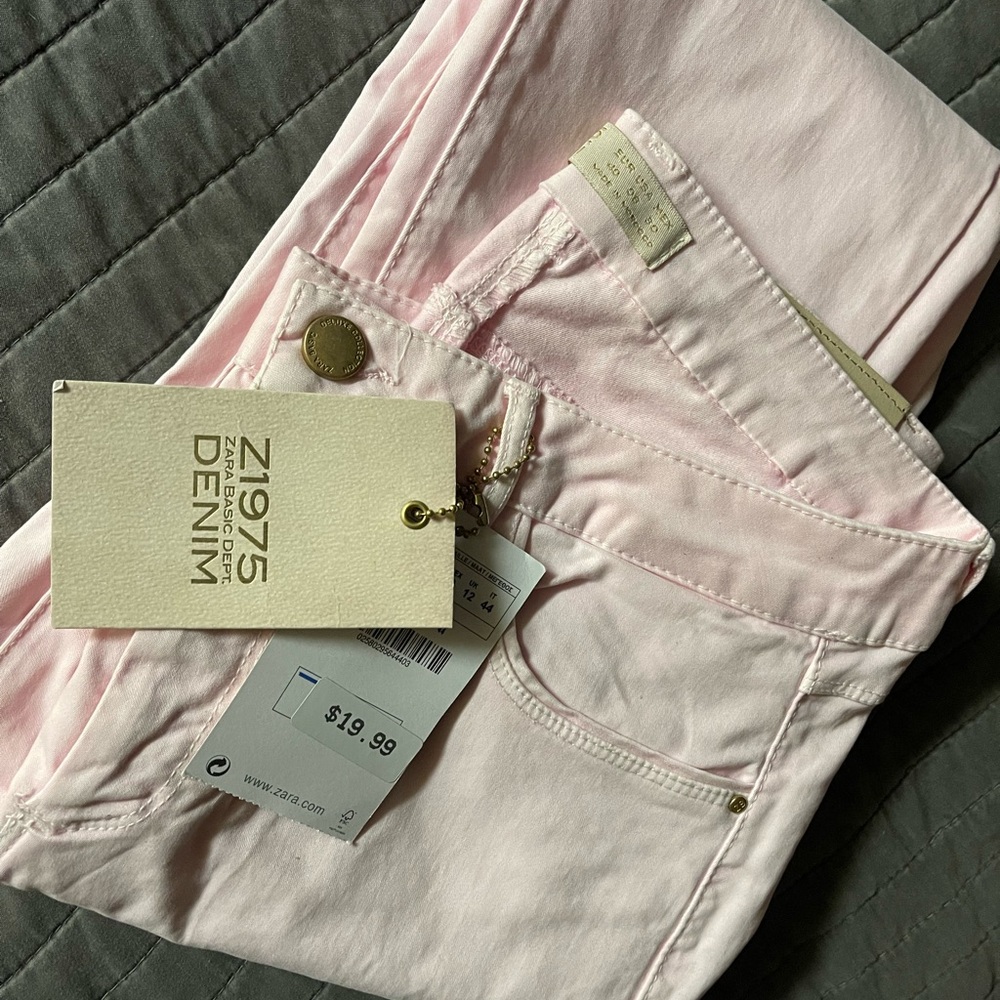 Zara Pink Denim Jeans